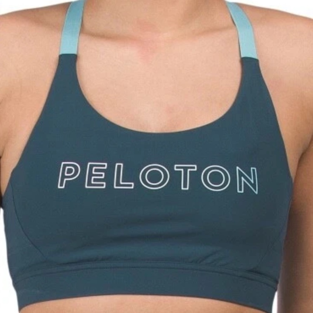 Peloton Colorblock Mesh Back Sports Bra Size Large